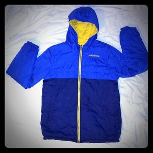 Nautica reversible thin puffer jacket.